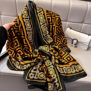 Custom 100% Silk <b>Scarf</b> <b>For</b> Women High Quality Breathable Light-weight Stylish Printed Pattern Hot Fashion Daily Wear Women <b>Scarf</b> - Product Image 3