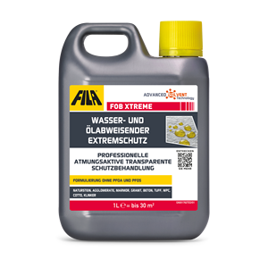 FILA Solutions d'entretien des surfaces FOB XTREME Scellant hydrofuge et oléofuge pour pierre, sans danger pour les aliments, pour granit, béton, terre cuite, carrelage de carrière - Product Image 1