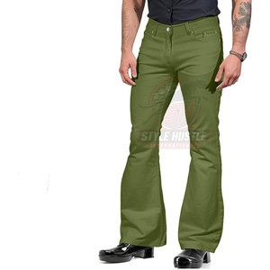 Pantalones de Hombre de Corte Acampanado 100% Algodón, Talla Personalizada, para Uso en Exteriores, Ropa Deportiva - Product Image 2