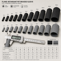 Manchon tressé extensible en PET de haute qualité 6mm 8mm 10mm 12mm 16mm pour la gestion des câbles, gaine de protection tressée