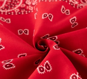 Wholesale In-Stock Custom Ethnic Bandanas Printed Black Cotton <b>Silk</b> Polyester Bandana <b>Scarf</b> with Logo - Product Image 5