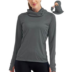 ผู้หญิงที่กําหนดเองสลิมฟิตเสื้อสวมหัวโยคะยิมออกกําลังกายแขนยาวโยคะ Hoody สําหรับผู้หญิงยิมสวมแจ็คเก็ตออกกําลังกาย - Product Image 1