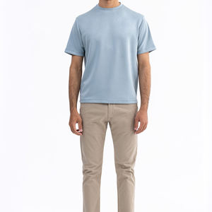 Camiseta de Hombre 100% Algodón, Venta Caliente, Logotipo Personalizado, Buena Calidad, Serigrafía, Color Sólido - Product Image 1