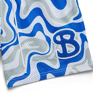 Short de sport décontracté personnalisé de 5 pouces pour hommes Short de rugby avec poches Motif solide Impression numérique sur toile Service OEM - Product Image 6