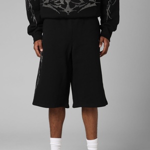 Shorts de sport décontractés en jersey de coton éponge multicolores pour hommes, shorts de basket-ball - Product Image 3