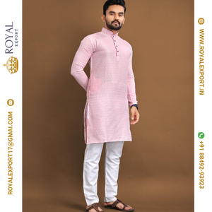 Presentamos el Nuevo Sherwani Tradicional de Algodón para Mujer, Ropa de Fiesta para Adultos, Lavable, Estilo India y Pakistán, con Estampado en Relieve, Evergreen 1000 - Product Image 1