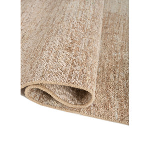พรมขนสัตว์ถักมือสีเบจน้ำตาลยูเวนูติ สำหรับห้องนั่งเล่น ห้องโถง รูปทรงสี่เหลี่ยมผืนผ้า สีพื้น ดีไซน์แบบจิ๊กซอว์ สำหรับวัยรุ่น - Product Image 2