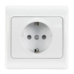 ELEGANCE 80x80x40mm Flush-Mounted Socket with Frame Stylish <b>Raincoat</b> Accessory - Product Image 1