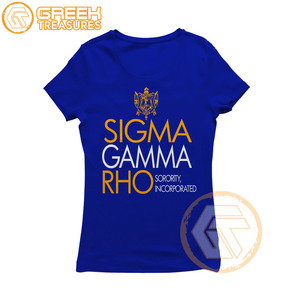 เสื้อยืด Sigma Gamma Rho สำหรับผู้หญิงเสื้อสำหรับสโมสรผ้าฝ้ายเจอร์ซีย์คุณภาพสูงระบายอากาศได้ดี - Product Image 3