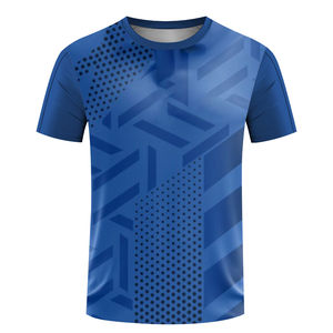 OEM Logo personnalisé T-Shirts Sublimation 100% Polyester Running Sportswear Event Gym Men Print Sport T Shirt Active wear - Product Image 2