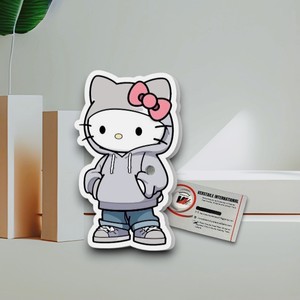 Herramientas de Extensión de Pestañas Magnéticas de Acrílico Personalizables con Diseño de Hello Kitty, Lazo Rosa, Flores, Círculos y Corazones - Product Image 2