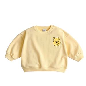 Sweat-shirts de dessin animé pour garçons et filles, hauts mignons, pulls à col rond, sweat-shirt à capuche de couleur unie pour tout-petits, vêtements imprimés Mickey Minnie - Product Image 5