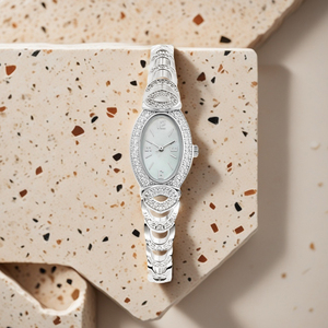Montre-bracelet de luxe pour femme YD1003 avec logo personnalisé, bijoux en zircon et diamants, pour affaires et mode - Product Image 6