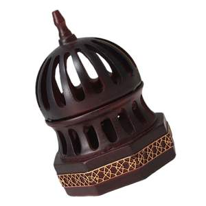 Authentic Handcrafted Wooden Arabic Bakhoor Burner - Traditional <b>Incense</b> <b>Cone</b> Burner pure wooden bakhoor burner - Product Image 3