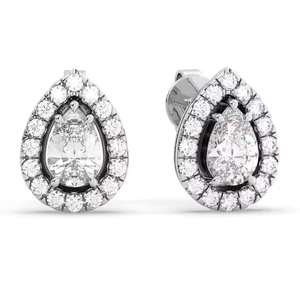 Elegantes Pendientes de Diamantes Cultivados en Laboratorio con Claridad VS en Oro de 10K, Chapados en Rodio, Certificados por IGI, Joyería de Lujo para Fiestas para Mujeres en India - Product Image 1