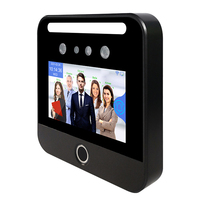 JINGXIN 5 İnç HD IPS Dokunmatik Ekran 1280*720 Yüz Biyometrik Tanıma Kimlik Kartı Okuma TCP IP USB Wifi Zamanlı Katılım Makinesi