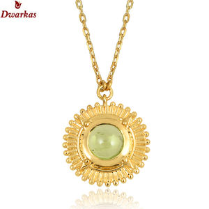 Pierres précieuses populaires plaqué or 925 argent sterling labradorite pierre précieuse pendentif collier en gros prêt stock bijoux à bas prix - Product Image 5