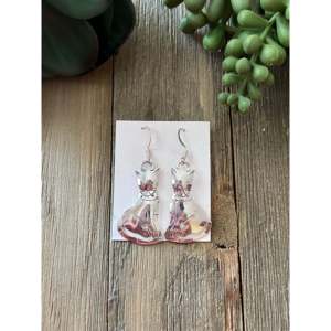 Boucles d'oreilles pendantes en argent sterling avec perles et accents de diamants, plaquées or 18 carats, pour mariage et soirée - Product Image 1