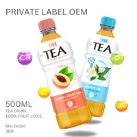 Groothandel Frisdrank-500Ml Kwaliteit Groene Thee W Smaken: Appel, Citroen, Perzikvrij Monster-Private Label Oem