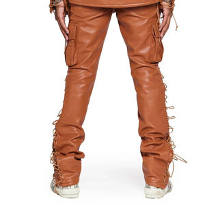 Pantalones de Cuero Estilo Hip Hop, Pantalones de Cuero Genuino para Hombre, Color Sólido, Alta Calidad, Hechos en Pakistán, Pantalones de Cuero 2024, Precio al por Mayor - Product Image 4