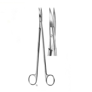 Ciseaux de chirurgie cardiovasculaire et neuro acier inoxydable à usage médical Ciseaux pointus STRILLY de 220mm - Product Image 1
