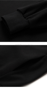 Sweat-shirt à capuche oversize de luxe pour homme, en coton éponge de haute qualité, avec col montant, style streetwear pour le printemps - Product Image 5