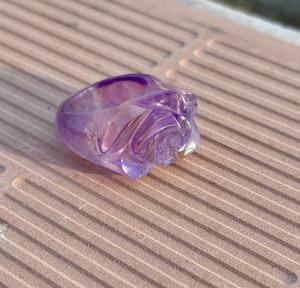 Anillo de piedras preciosas de amatista natural Anillo de piedras preciosas talladas a mano con diseño de Rosa Regalo especial para ella o él Anillo de declaración - Product Image 5