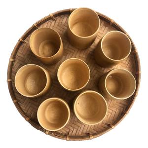 Mug à café en bambou naturel fait à la main, écologique, réutilisable, biodégradable, design minimaliste, pour les voyages, la cuisine, la maison - Product Image 1