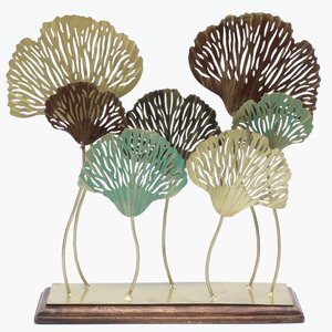 Muestra de mesa Multicolor moderna, elegante Flor de Metal de latón, arte de fusión, flor de Metal decorativa, pieza de muestra - Product Image 2