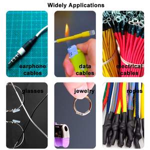 Ensemble de 127 pièces de gaines thermorétractables de 7 tailles, rapport 2:1, 600 V, pour câbles électriques, assortiment de gaines de protection d'isolation - Product Image 6