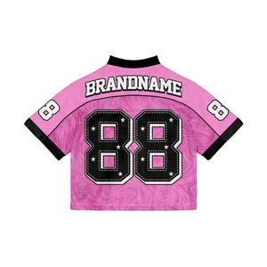 Offre Spéciale nouveauté mode personnalisé épaule tombante Sublimation partout imprimé solide plaine léger col en v t-shirts - Product Image 2