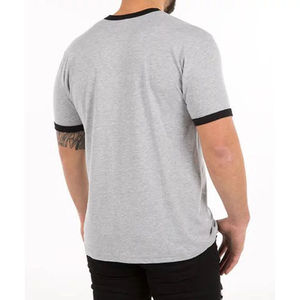 Designer de haute qualité 100% coton chemises avec logo hommes poids lourd coupe ample surdimensionné personnalisé bouffée imprimé T-Shirt pour hommes - Product Image 4