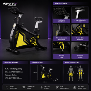 <span class=keywords><strong>Vélo</strong></span> <span class=keywords><strong>elliptique</strong></span> d'intérieur BMTY en acier de haute qualité pour l'exercice cycliste – Offre spéciale - Product Image 3
