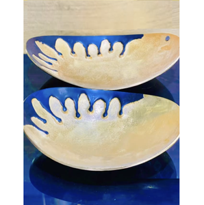 Centro de mesa de Metal con forma de hoja de aluminio, cuenco para frutas secas, cuenco para servir sopa en restaurante, cuenco decorativo para mesa de comedor de cocina - Product Image 4