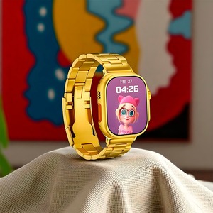 Essere 9 Mini Gold Smartwatch 1.96 \ "HD TFT Display per chiamate Bluetooth NFC pagamento Wireless ricarica 24/7 monitoraggio della salute IP68 - Product Image 1