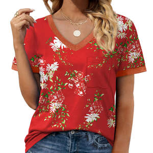 Nueva Camiseta Sublimada para Mujer, Material de Algodón y Poliéster, Camiseta Sublimada para Mujer, Estilo Único - Product Image 1