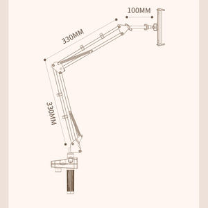 Support de tablette portable et réglable pour bras, idéal pour une utilisation confortable sur bureau ou en position assise. - Product Image 5