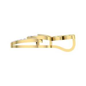 Colgante de Oro Certificado de 14Kt/18Kt con 0.07ct de Peso Total en Quilates, 18 Diamantes Reales, Elegantes Dijes de Diamantes - Product Image 2