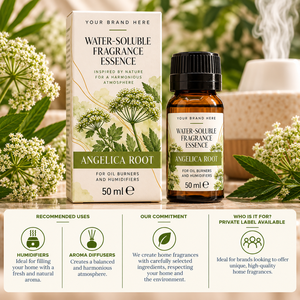 Essenza Idrosolubile di Radice di Angelica OEM 50ml |   Fragranza Balsamica alle Erbe per Umidificatore |   Marchio Privato Spagna - Product Image 3