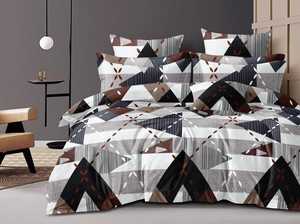 Ensemble de draps de lit 3 pièces en coton de qualité élégante Impression florale solide Style classique Confortable et idéal pour les cadeaux - Product Image 3