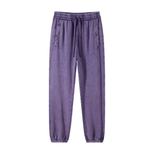 Pantalones Casuales de Lona 100% Algodón para Hombre, Holgados, Ligeros, para Correr al Aire Libre, Pantalones Deportivos de Invierno, Tinte Liso, Servicio OEM - Product Image 2