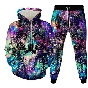 Otoño Halloween 3D Impreso Sudadera con capucha Traje Hombres Sudaderas Pantalones de chándal Moda informal Conjunto de chándal de dos piezas Ropa de hombre - Product Image 1