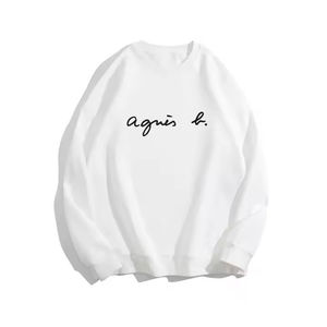 เสื้อสเวตเตอร์คอกลม350 GSM 2025ผ้าฝ้าย100% ฤดูหนาวพิมพ์ลายปักอบอุ่น - Product Image 6