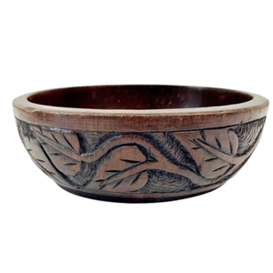 Dark Wooden <b>Bowl</b> Wholesale Wooden <b>Dough</b> <b>Bowls</b> Kitchenware Latest Design Wood Round <b>Bowl</b> OEM/ODM Supplied - Product Image 5