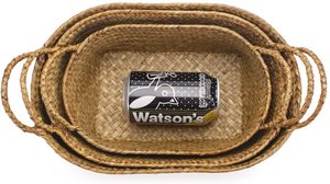 Venta al por mayor japonés hogar Vietnam hecho a mano frutas pan desayuno postre redondo tejido cesta de mimbre - Product Image 5