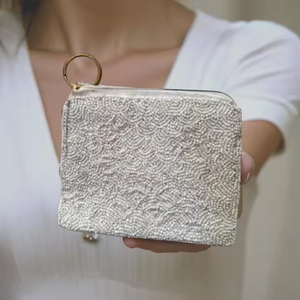 กระเป๋าใส่เหรียญปักมือประดับลูกปัดแบบคลาสสิก ทำมือ สีตามสั่ง สำหรับผู้หญิงและเด็กผู้หญิง โดย MD HANDICRAFTS - Product Image 3