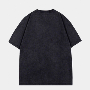 <b>Men</b> T-<b>shirts</b> Wholesale Knitted Jersey 260g 100% Cotton Short Sleeve <b>Silk</b> Screen Custom Logo Plus Size OEM Factory Direct - Product Image 2