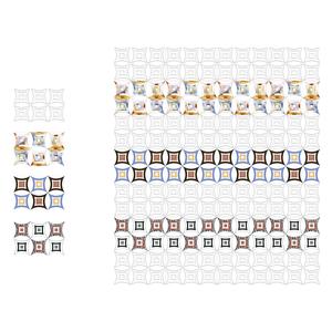 Carreaux muraux en céramique émaillée de cuisine design couleur blanche avec bulles 30x45cm - Product Image 5