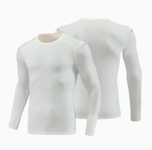 T-shirt de compression à manches courtes, coupe ample, avec logo imprimé, protection UV, séchage rapide, pour le surf, la natation, la salle de sport, vêtements pour hommes - Product Image 4