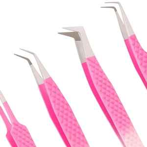 Pinzas de Extensión de Pestañas de Acero Inoxidable de Alta Calidad, Precisión y Durabilidad, Puntas de Fibra Antimagnéticas, Hechas a Mano, 10 mm de Longitud - Product Image 2